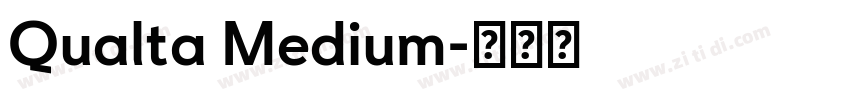Qualta Medium字体转换